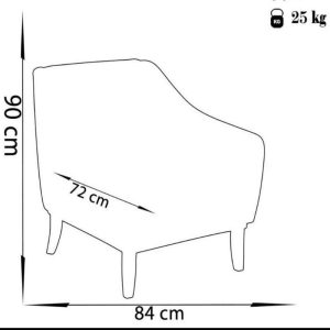 مبل یک نفره راحتی مدل چشمه کد 1405